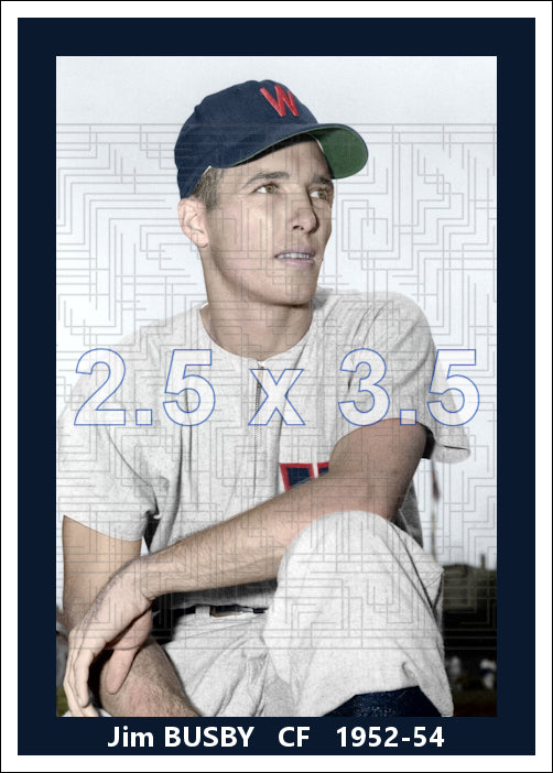 Jim Busby - 1952-54 Washington Senators - choose a size & style