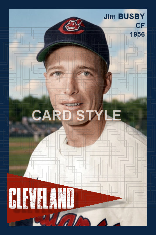 Jim Busby - 1956 Cleveland Indians - choose a size & style