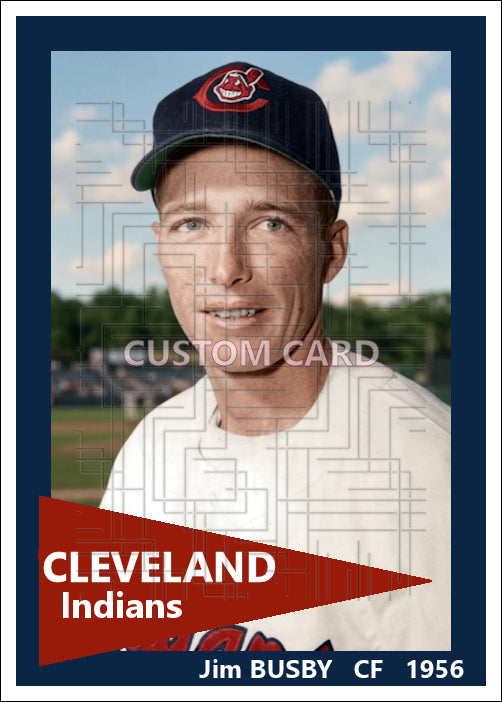 Jim Busby - 1956 Cleveland Indians - choose a size & style