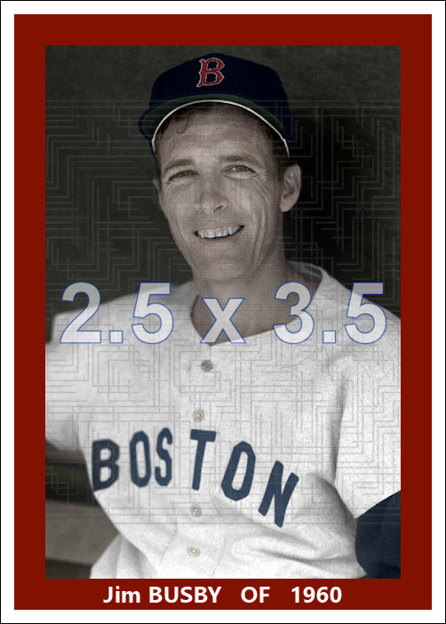 Jim Busby - 1960 Boston Red Sox - choose a size & style