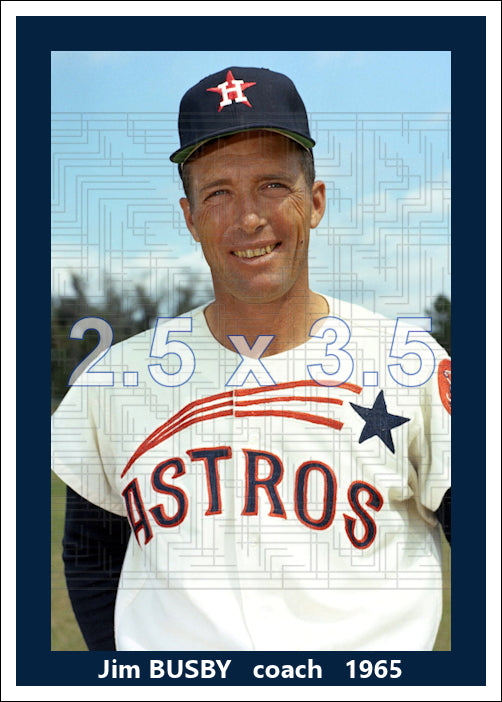 Jim Busby - 1965 Houston Astros - choose a size & style