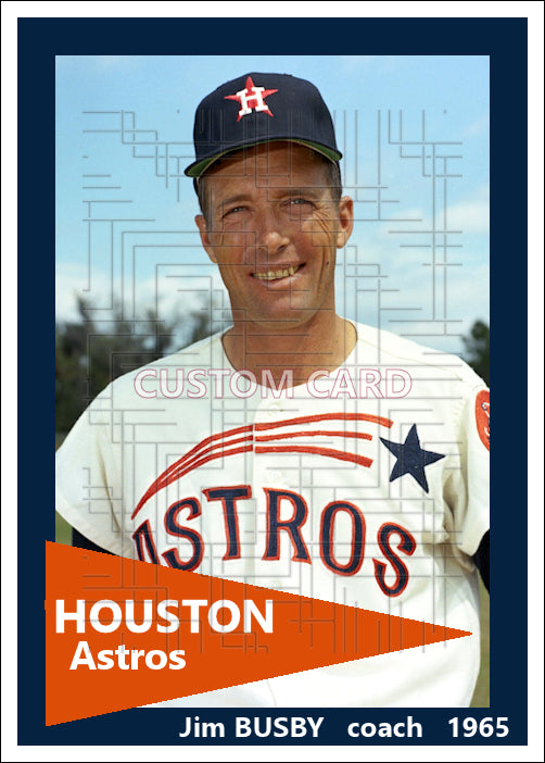 Jim Busby - 1965 Houston Astros - choose a size & style