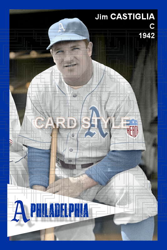 Jim Castiglia - 1942 Philadelphia Athletics - choose a size & style