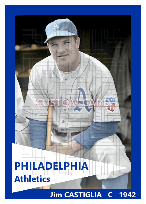 Jim Castiglia - 1942 Philadelphia Athletics - choose a size & style