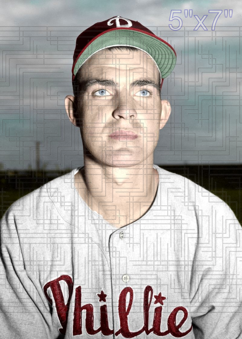 Jim Command - 1954-55 Philadelphia Phillies - choose a size & style