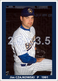 Jim Czajkowski - 1991 Milwaukee Brewers - choose a size & style