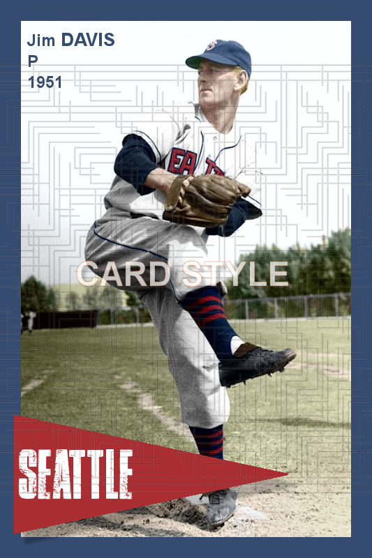 Jim Davis - 1951 Seattle Rainiers - choose a size & style