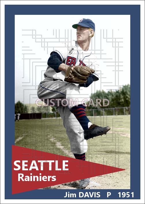 Jim Davis - 1951 Seattle Rainiers - choose a size & style