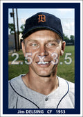 Jim Delsing - 1953 Detroit Tigers - choose a size & style
