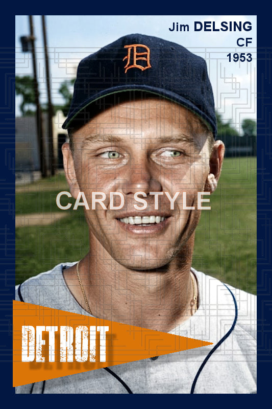 Jim Delsing - 1953 Detroit Tigers - choose a size & style