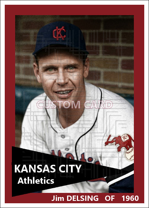 Jim Delsing - 1960 Kansas City Athletics - choose a size & style