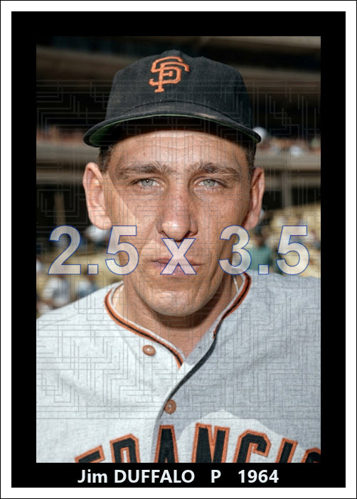 Jim Duffalo - 1964 San Francisco Giants - choose a size & style