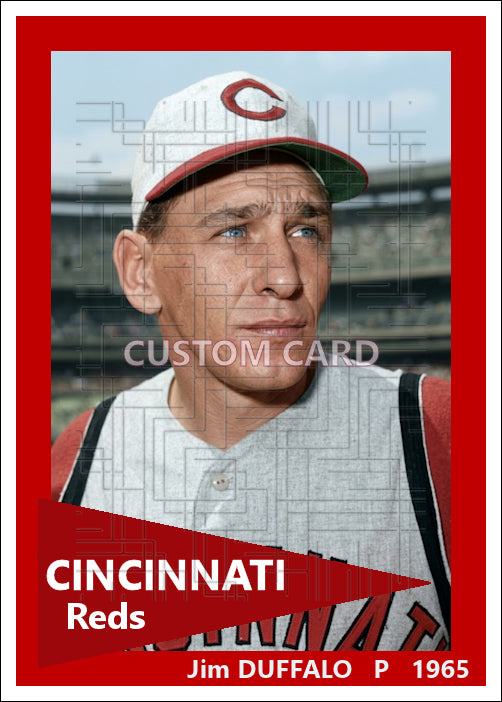 Jim Duffalo - 1965 Cincinnati Reds - choose a size & style