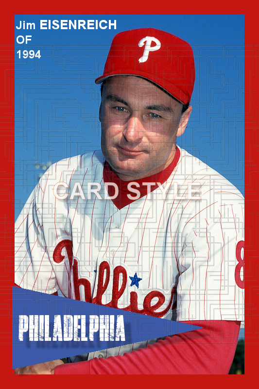 Jim Eisenreich - 1994 Philadelphia Phillies - choose a size & style