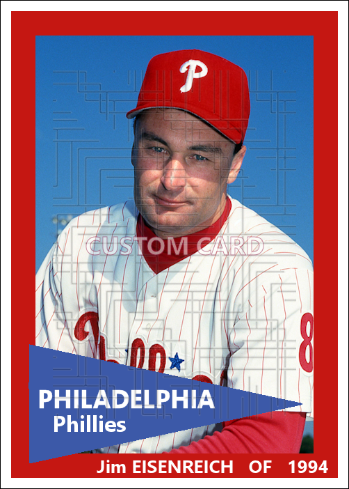 Jim Eisenreich - 1994 Philadelphia Phillies - choose a size & style