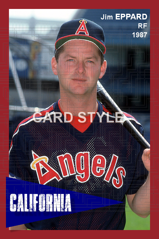 Jim Eppard - 1987 California Angels - choose a size & style