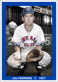 Jim Fanning - 1957 Chicago Cubs - choose a size & style
