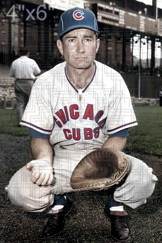Jim Fanning - 1957 Chicago Cubs - choose a size & style