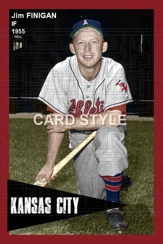 Jim Finigan - 1955 Kansas City Athletics - choose a size & style