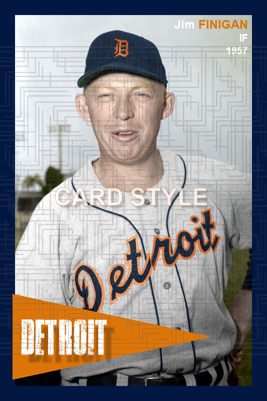 Jim Finigan - 1957 Detroit Tigers - choose a size & style