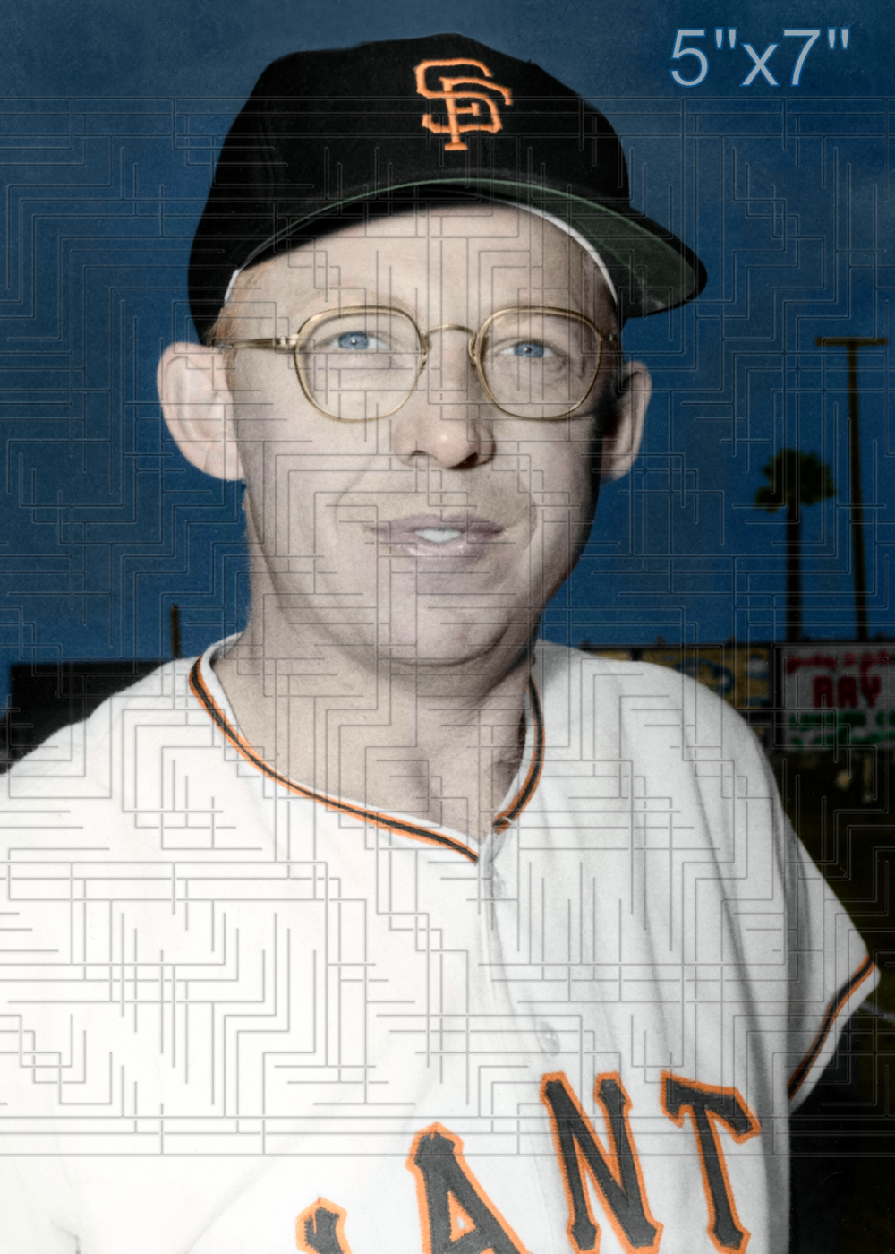 Jim Finigan - 1958 San Francisco Giants - choose a size & style
