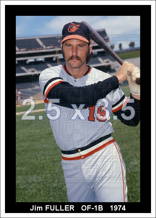 Jim Fuller - 1974 Baltimore Orioles - choose a size & style