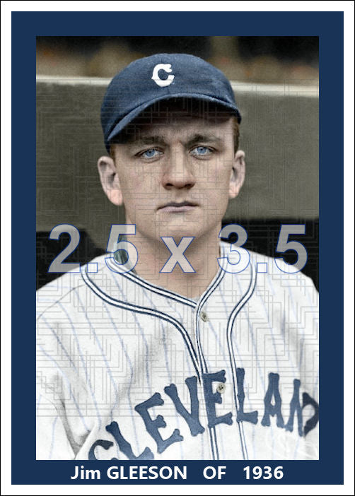 Jim Gleeson - 1936 Cleveland Indians - choose a size & style