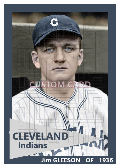 Jim Gleeson - 1936 Cleveland Indians - choose a size & style