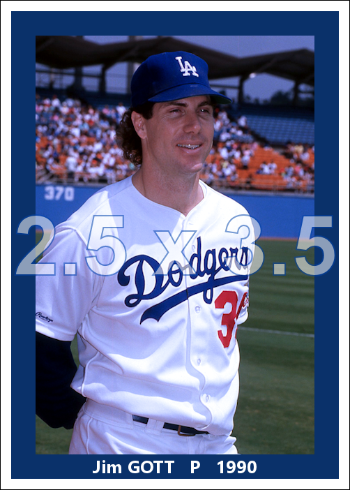 Jim Gott - 1990 Los Angeles Dodgers - choose a size & style