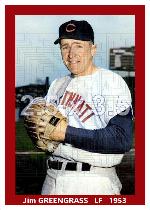 Jim Greengrass - 1953 Cincinnati Reds - choose a size & style