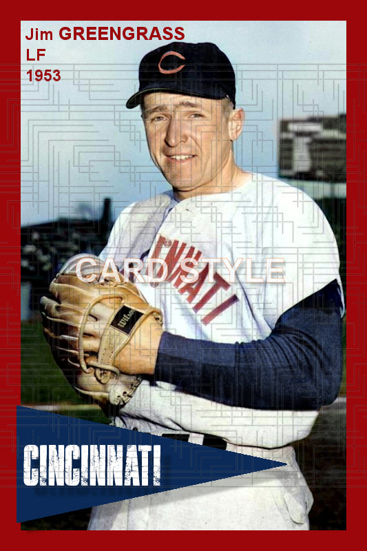 Jim Greengrass - 1953 Cincinnati Reds - choose a size & style