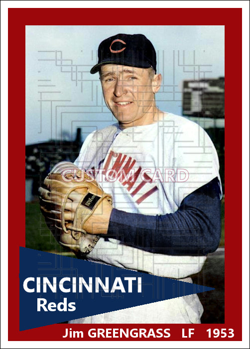 Jim Greengrass - 1953 Cincinnati Reds - choose a size & style