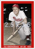 Jim Greengrass - 1955 Philadelphia Phillies - choose a size & style