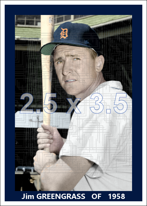 Jim Greengrass - 1958 Detroit Tigers - choose a size & style