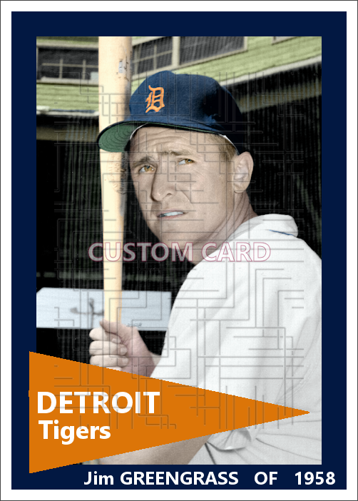 Jim Greengrass - 1958 Detroit Tigers - choose a size & style