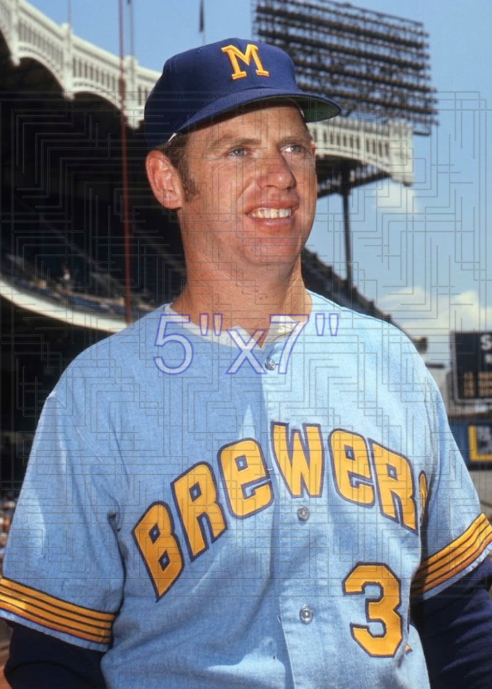 Jim Hannan - 1971 Milwaukee Brewers - choose a size & style