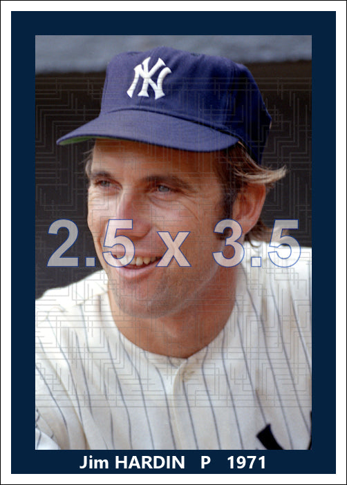 Jim Hardin - 1971 New York Yankees - choose a size & style