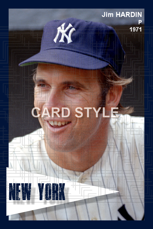 Jim Hardin - 1971 New York Yankees - choose a size & style