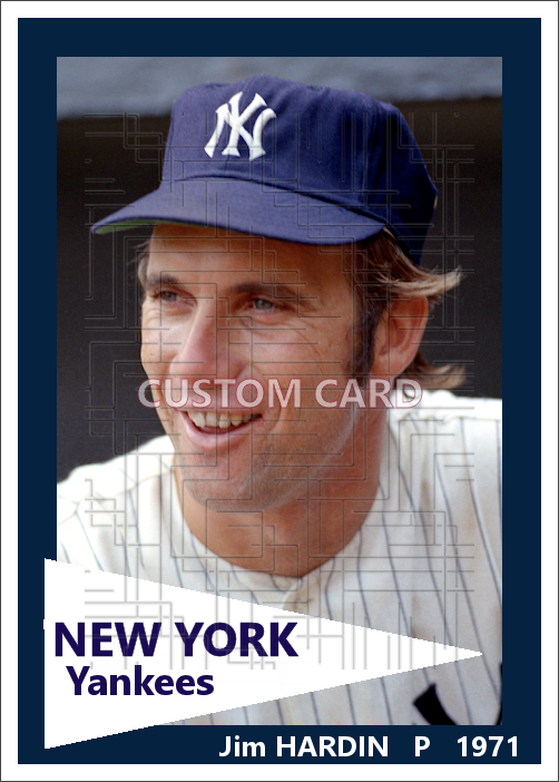 Jim Hardin - 1971 New York Yankees - choose a size & style