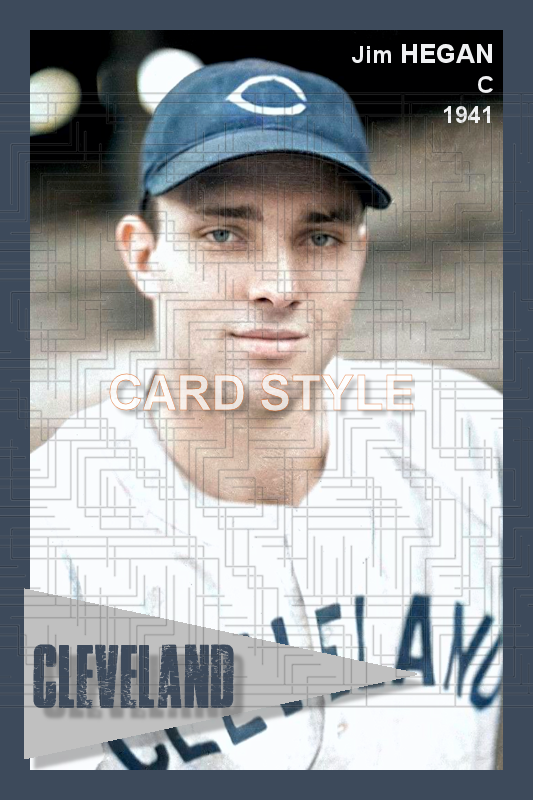 Jim Hegan - 1941 Cleveland Indians - choose a size & style