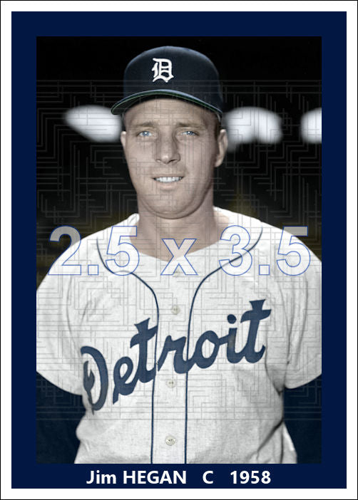 Jim Hegan - 1958 Detroit Tigers - choose a size & style