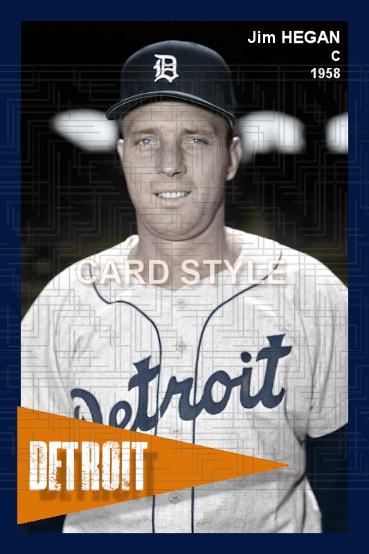 Jim Hegan - 1958 Detroit Tigers - choose a size & style