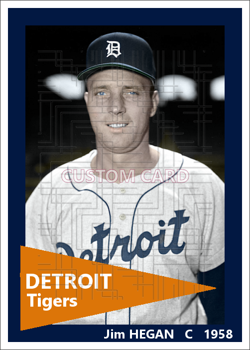 Jim Hegan - 1958 Detroit Tigers - choose a size & style