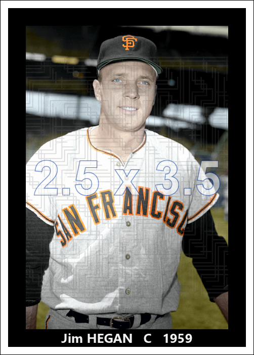 Jim Hegan - 1959 San Francisco Giants - choose a size & style