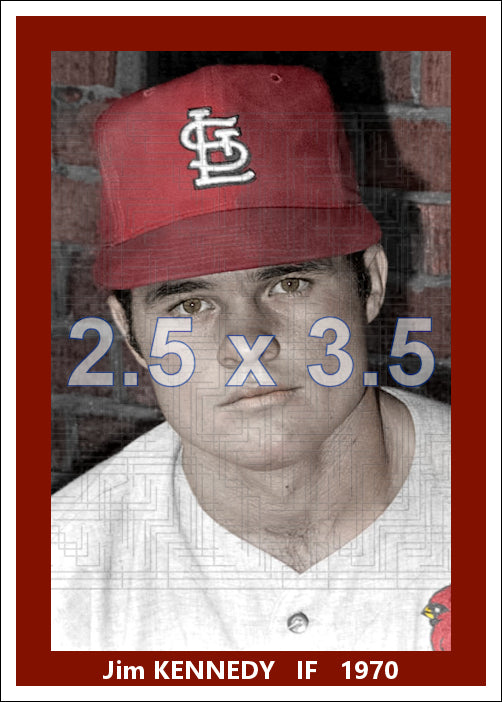Jim Kennedy - 1970 St. Louis Cardinals - choose a size & style