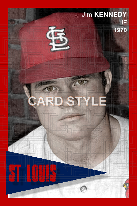 Jim Kennedy - 1970 St. Louis Cardinals - choose a size & style