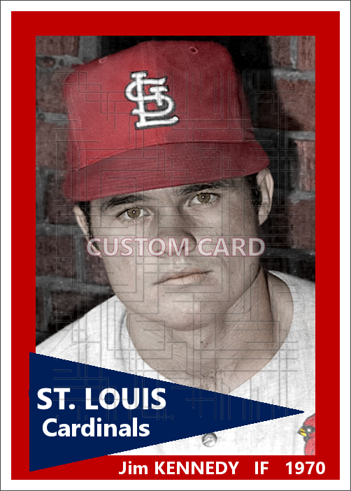 Jim Kennedy - 1970 St. Louis Cardinals - choose a size & style