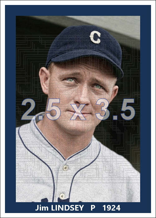 Jim Lindsey - 1924 Cleveland Indians - choose a size & style