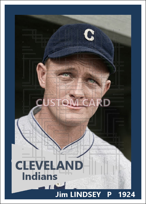 Jim Lindsey - 1924 Cleveland Indians - choose a size & style