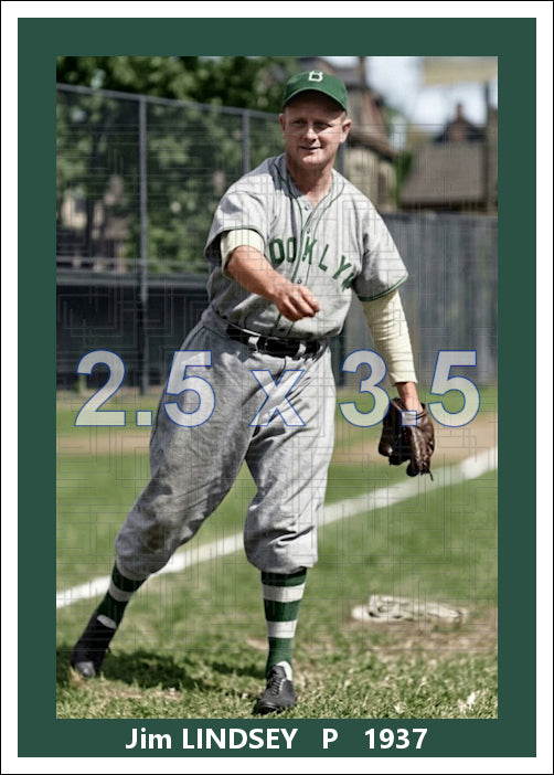 Jim Lindsey - 1937 Brooklyn Dodgers - choose a size & style
